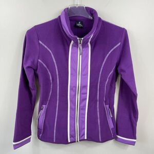 Kuhl Alfpaca Fleece Full Zip Jacket Women's Small Purple Outdoor Hiking Camping